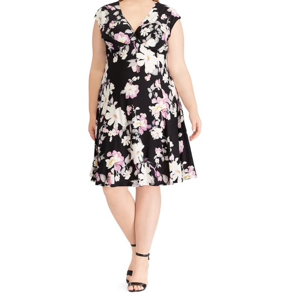 SOLD Chaps Floral Dress - Picture 2 of 7